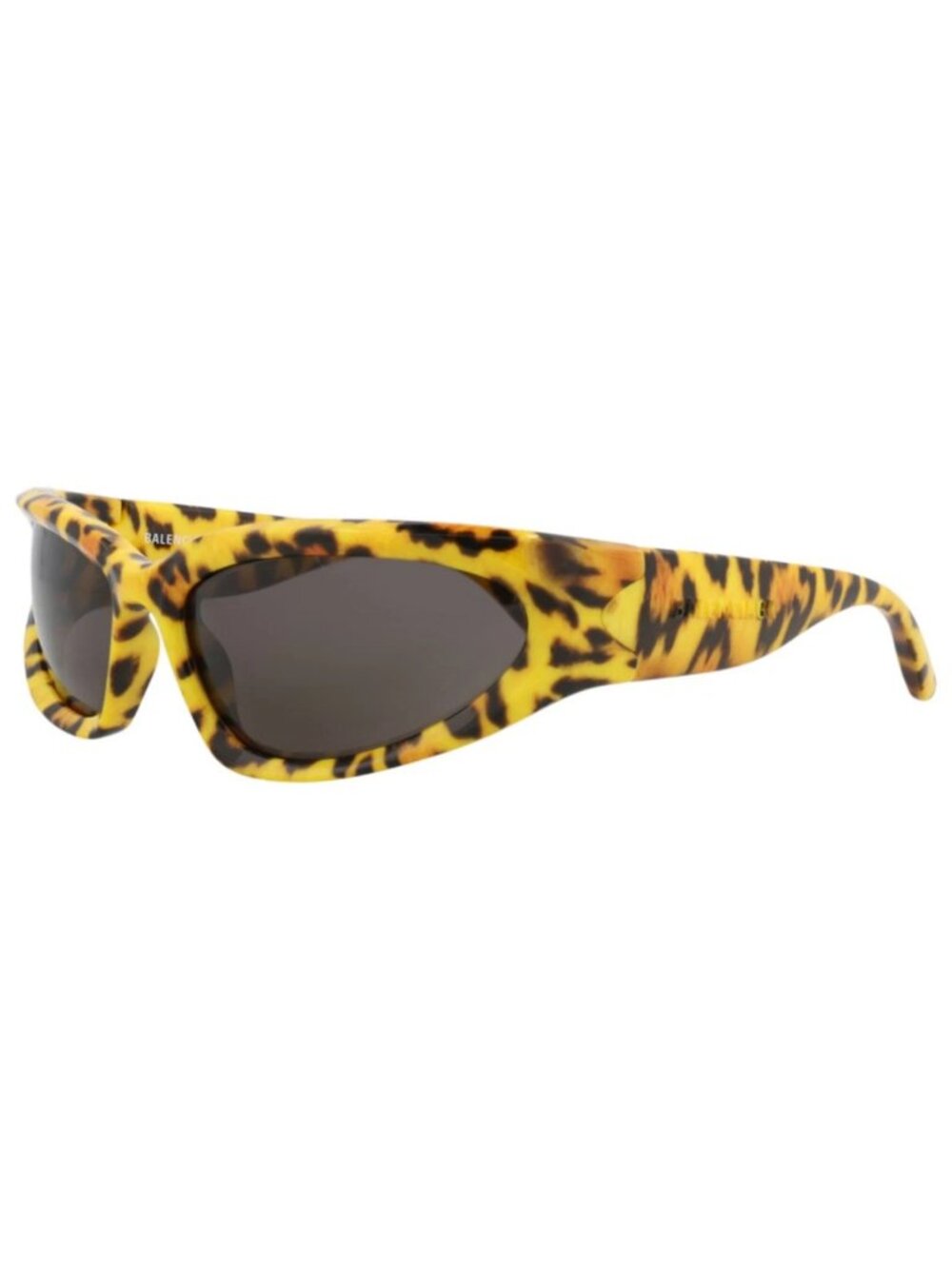 New Balenciaga Women's Sunglasses Shield Wrap Bio Injection Frame Mens Yellow